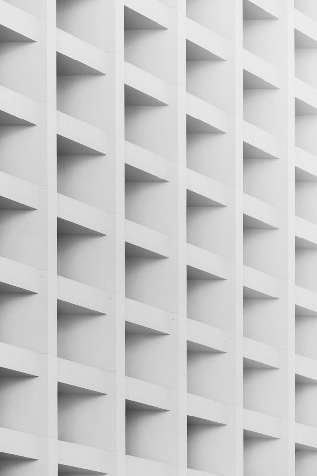 Video Streaming Building with white windows